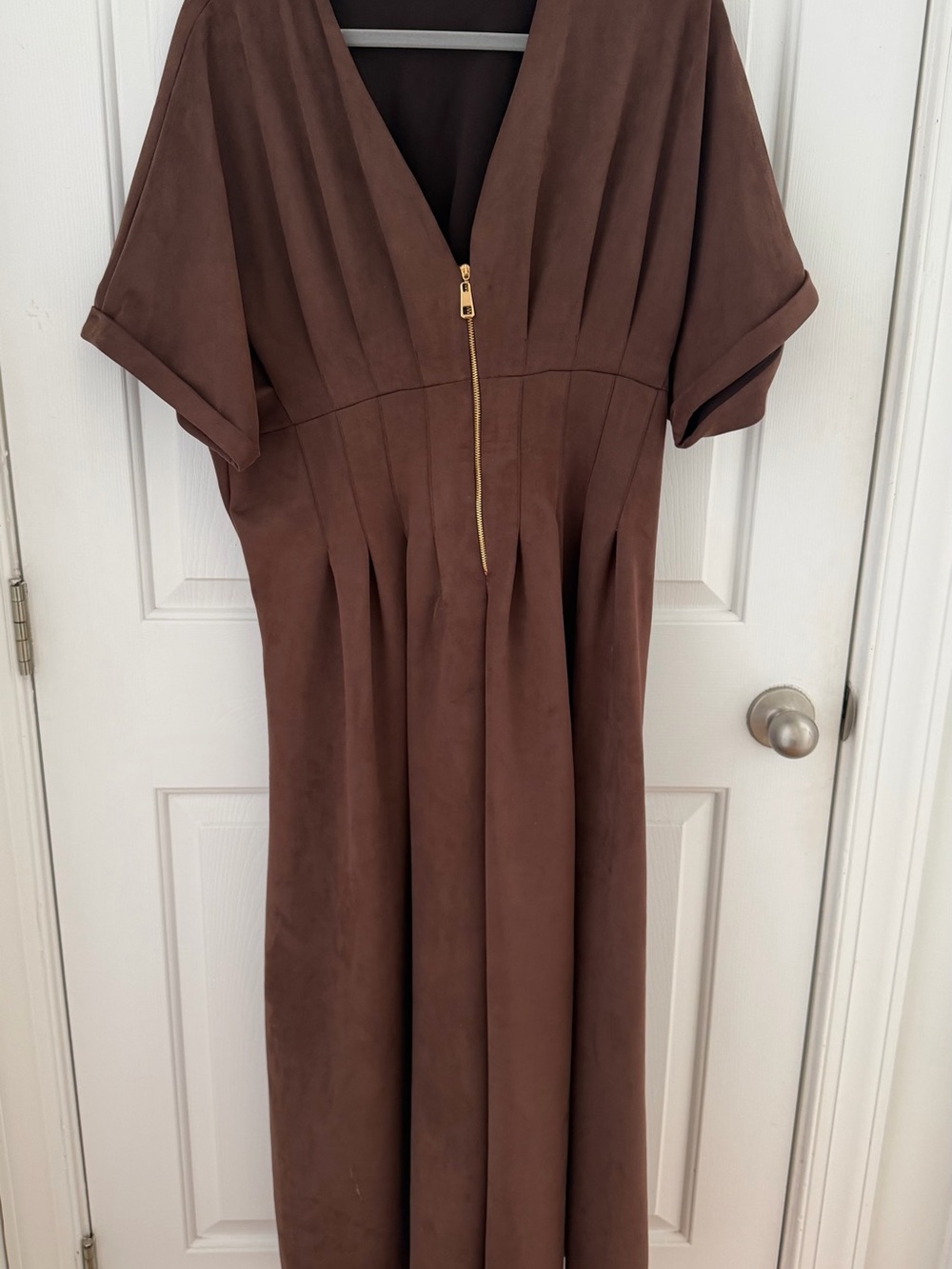 Brown Tobie Dress by Exquise